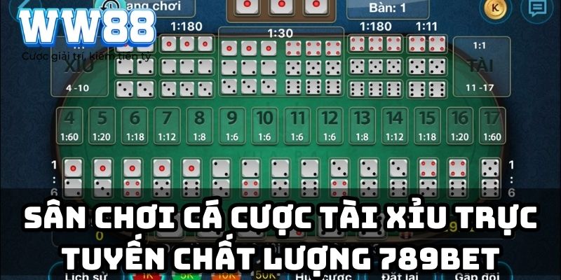 Sân chơi cá cược tài xỉu trực tuyến chất lượng 789bet